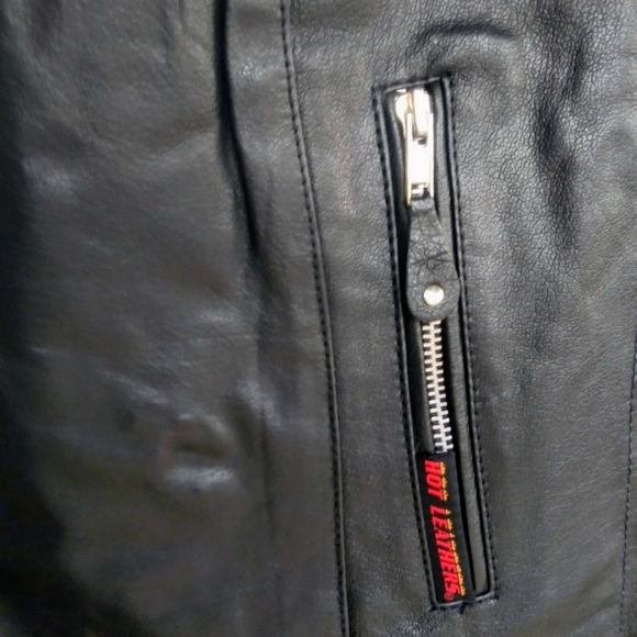 Hot Leathers Lamb Skin Laced Side Biker Vest - Picture 5 of 8